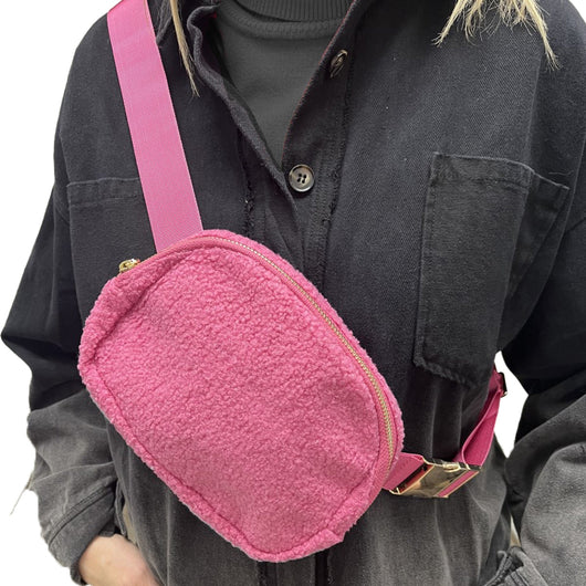 SH-1401 Sherpa Belt Bag Pink