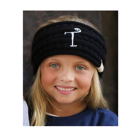 BJ-Kids-HW-1 Initial Headwrap Black