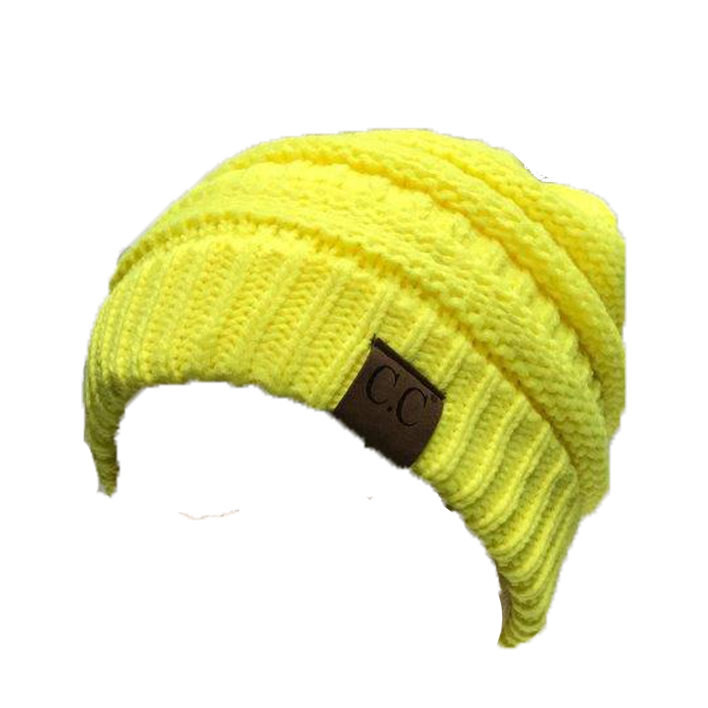 HAT-20A BEANIE NEON YELLOW